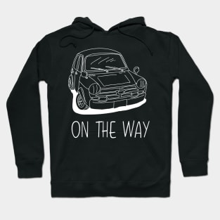 vintage car cartoon drawing Hoodie